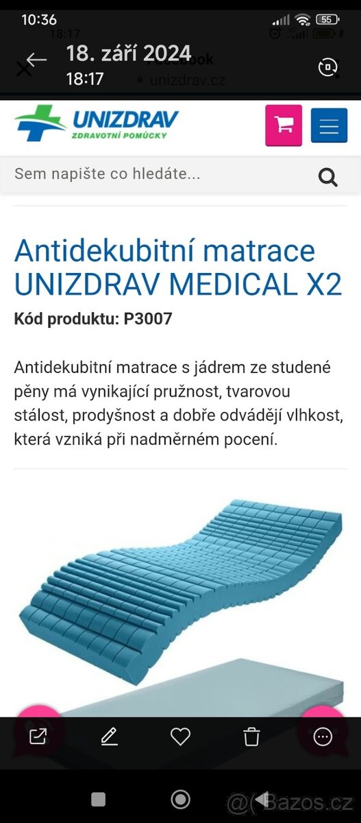 Antidekubitní matrace