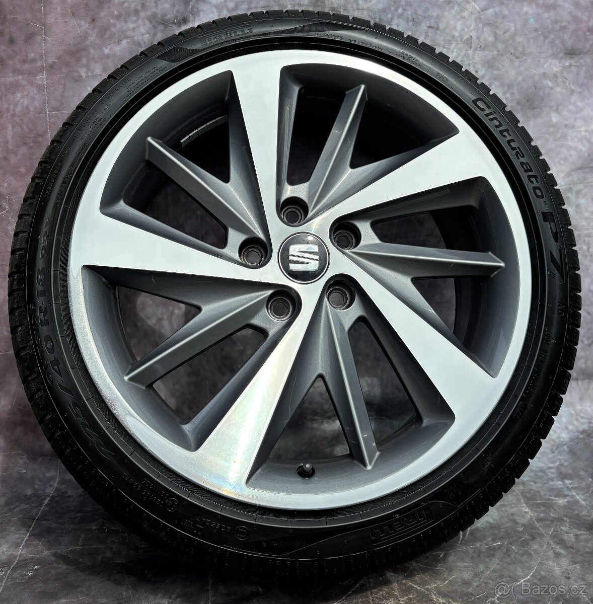 Originální Alu kola Seat Leon, Škoda Octavia 225/40/18 letní