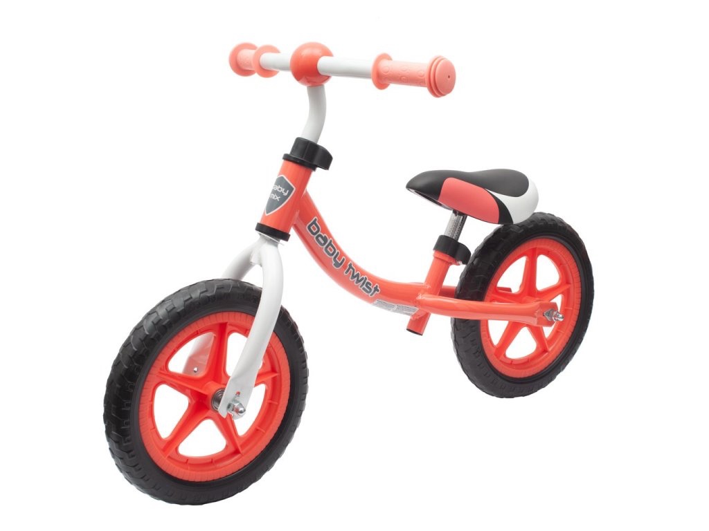 Dětské odrážedlo kolo Baby Mix TWIST coral red