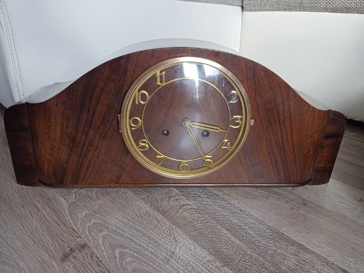 Plettenberg hodiny starožitný krbové stolní Německo