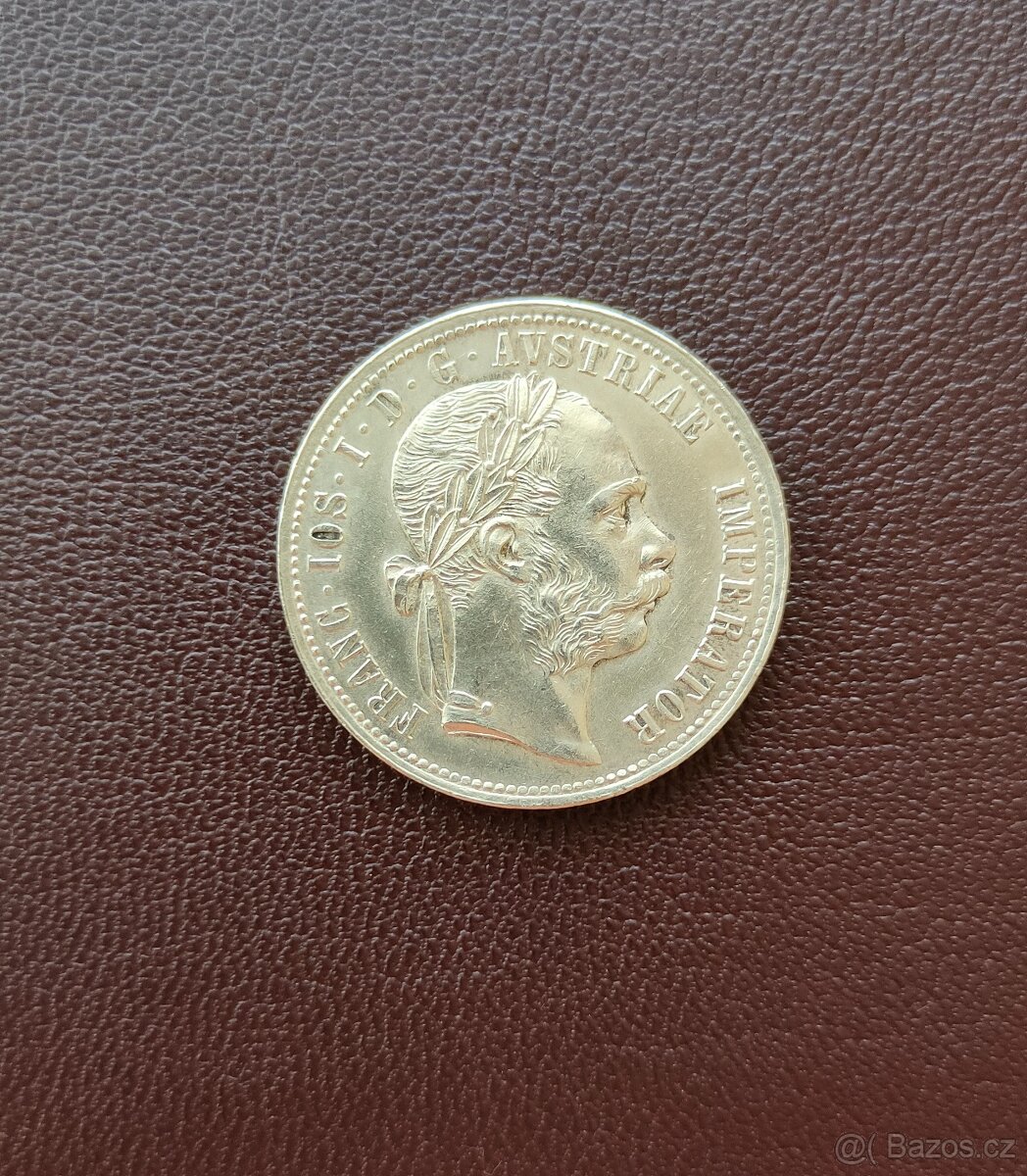 1 zlatník 1874 bz Fran. Josefa I.