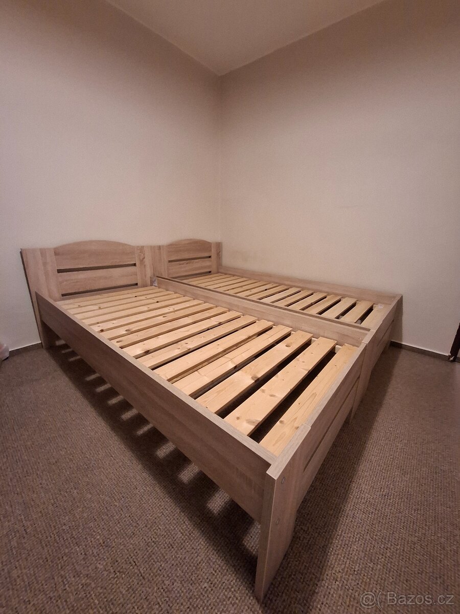 Postel 90x200 Dub sonoma