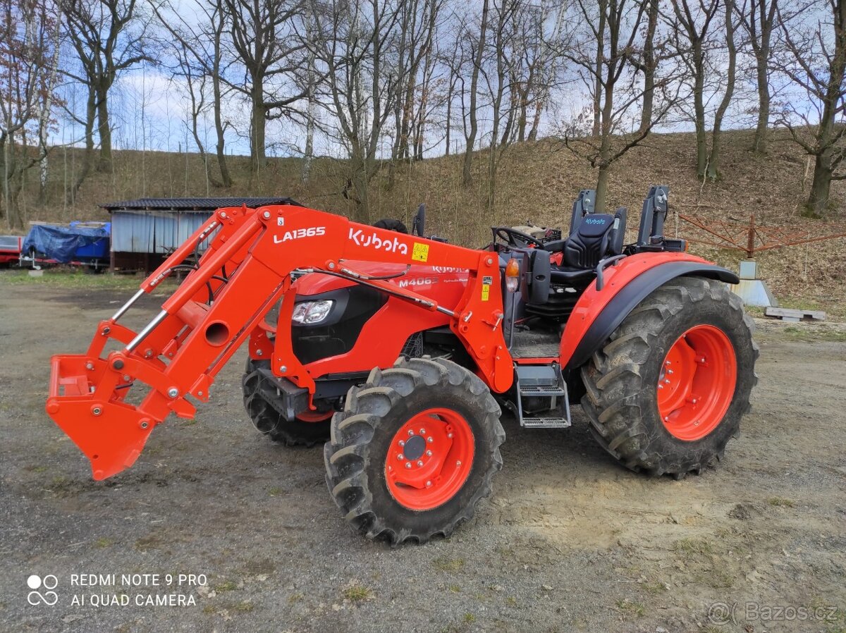 Kubota M4063  cabrio s čelním nakladačem