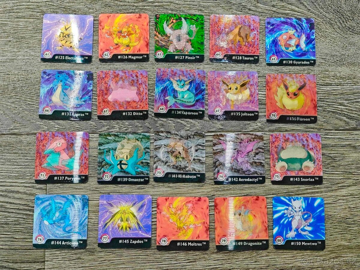 Pokémon Action Flipz series one celý základní set 80/80.