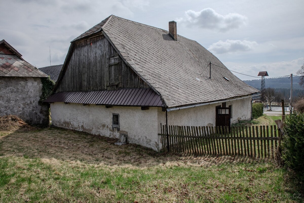malebná chalupa v srdci Vysočiny