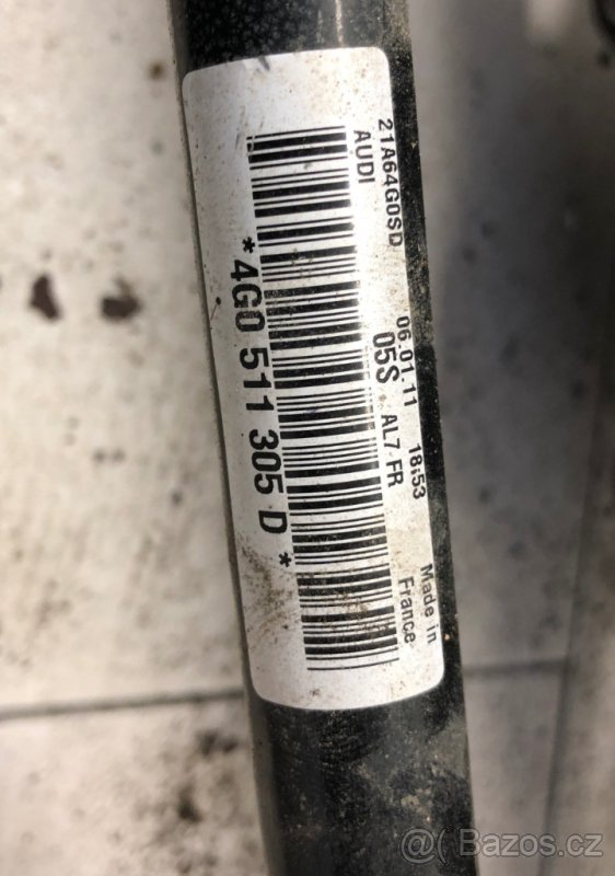 Audi A7 4G8 rv od 2011 tyč stabilizátoru zadní 4G0511305D