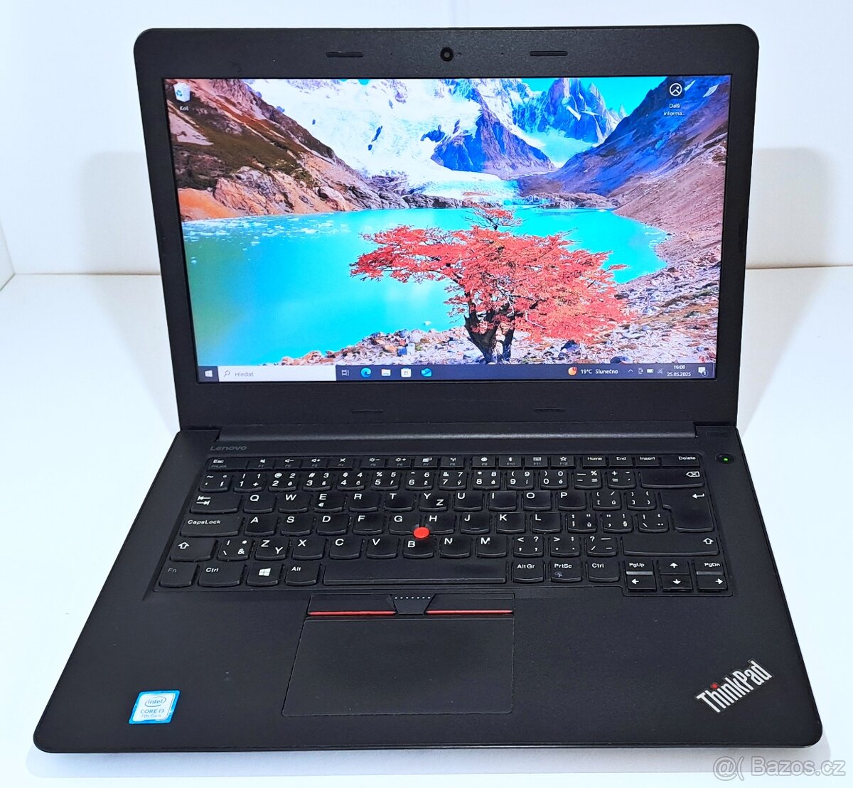 Pěkné Lenovo E470 i3-7gen. SSD256gb 8gb RAM 14"FHD W10
