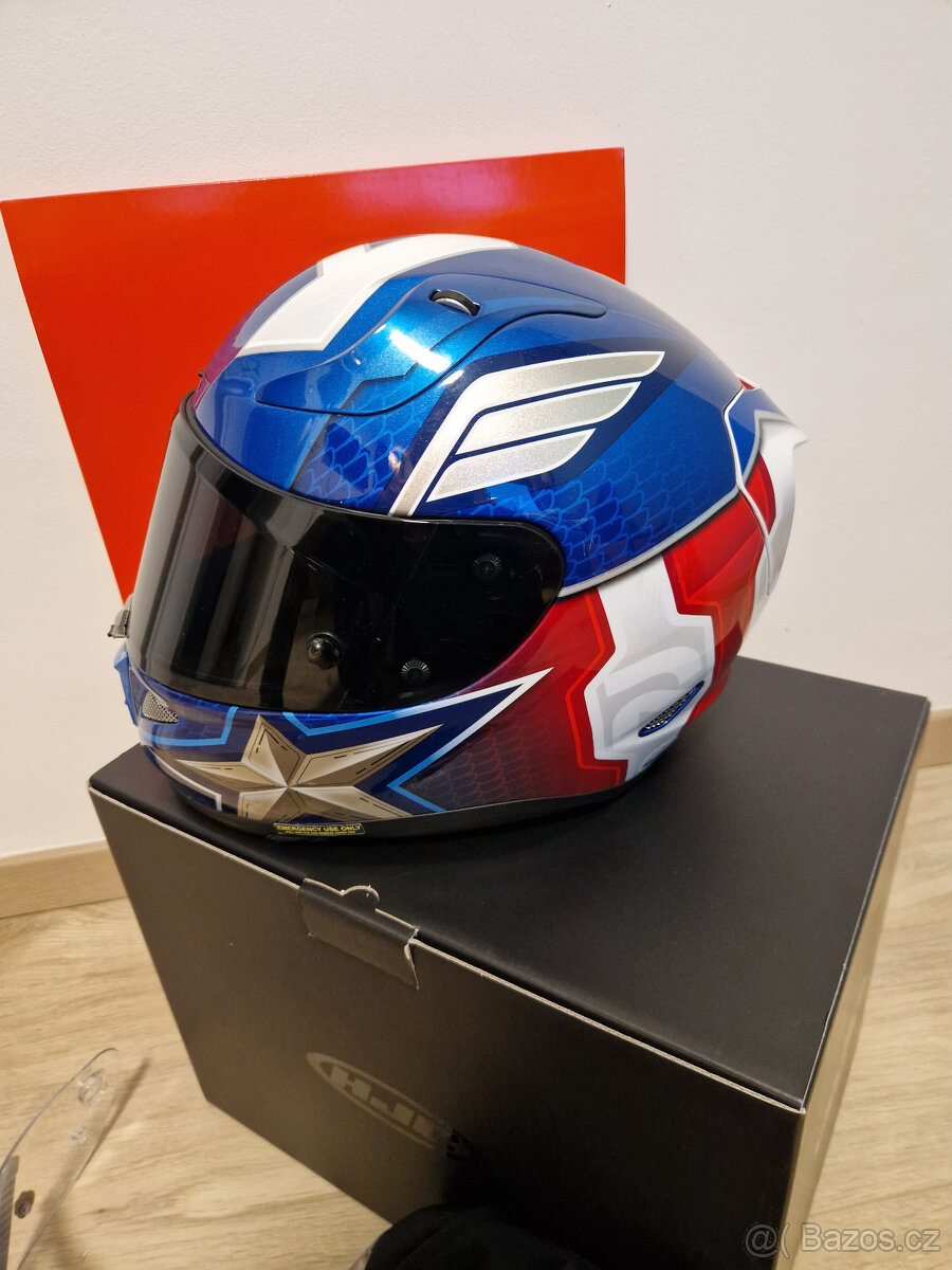 Helma na moto Captain America