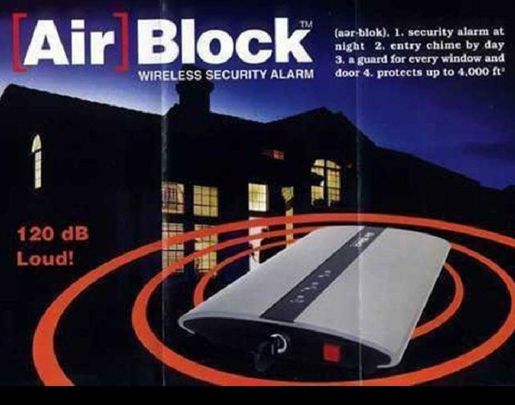 alarm - mobilní, bezdrátový, bez senzorů - Air Block