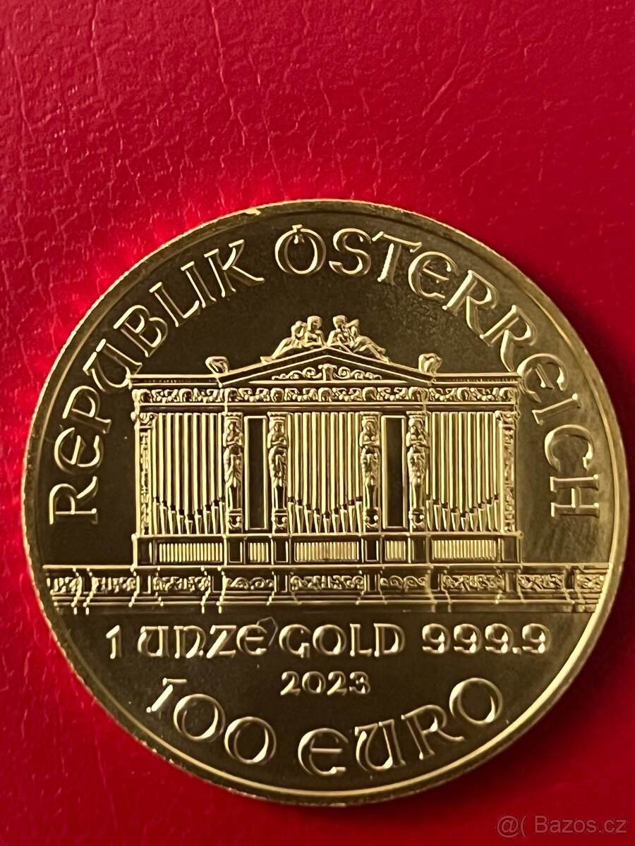 Zlato / zlatá investiční mince 1 oz wiener philharmoniker