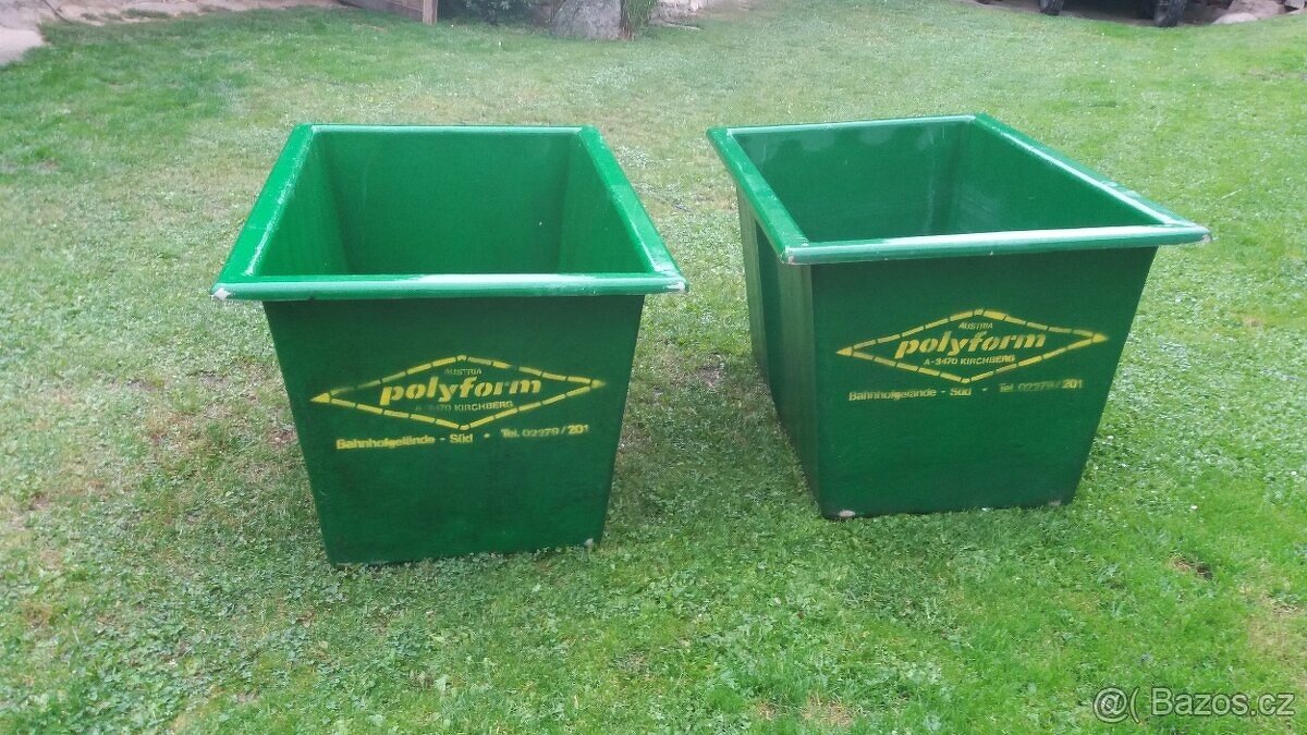 Prodám sklolam. kádě na ryby, bazén, ochlazovací nádrž