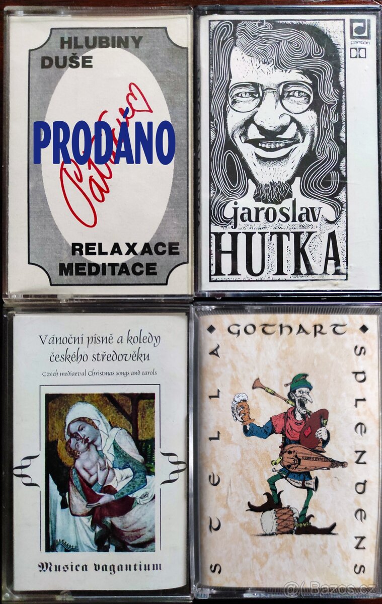 Originál nahrané audio hudební kazety