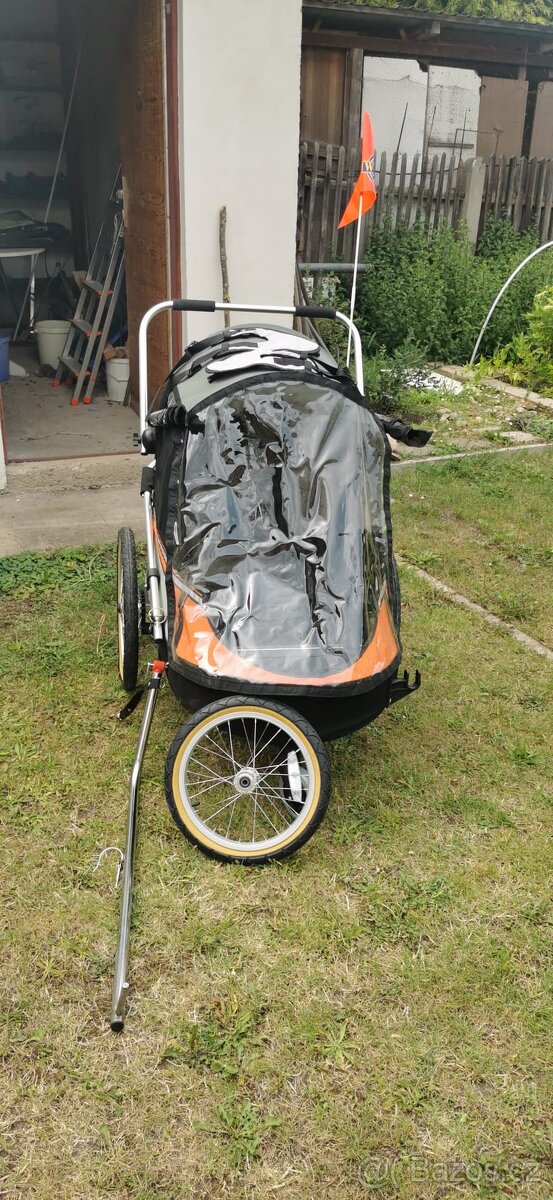 WIKE SOFTIE ORANGE odpružený vozík za kolo nový.
