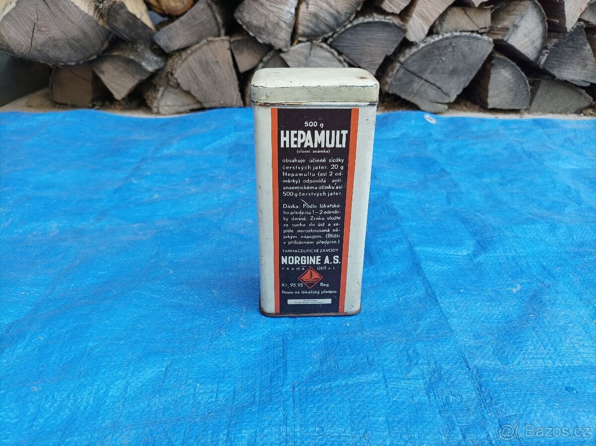 Plechová dóza Hepamult