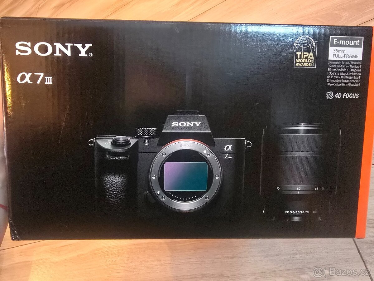 Sony Alpha A7 iii vcetne objektivu - nerozbaleny  se zarukou