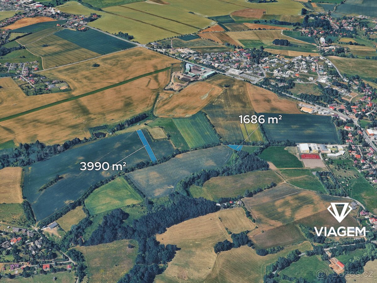 Prodej pole, 5676 m², východ, Praha