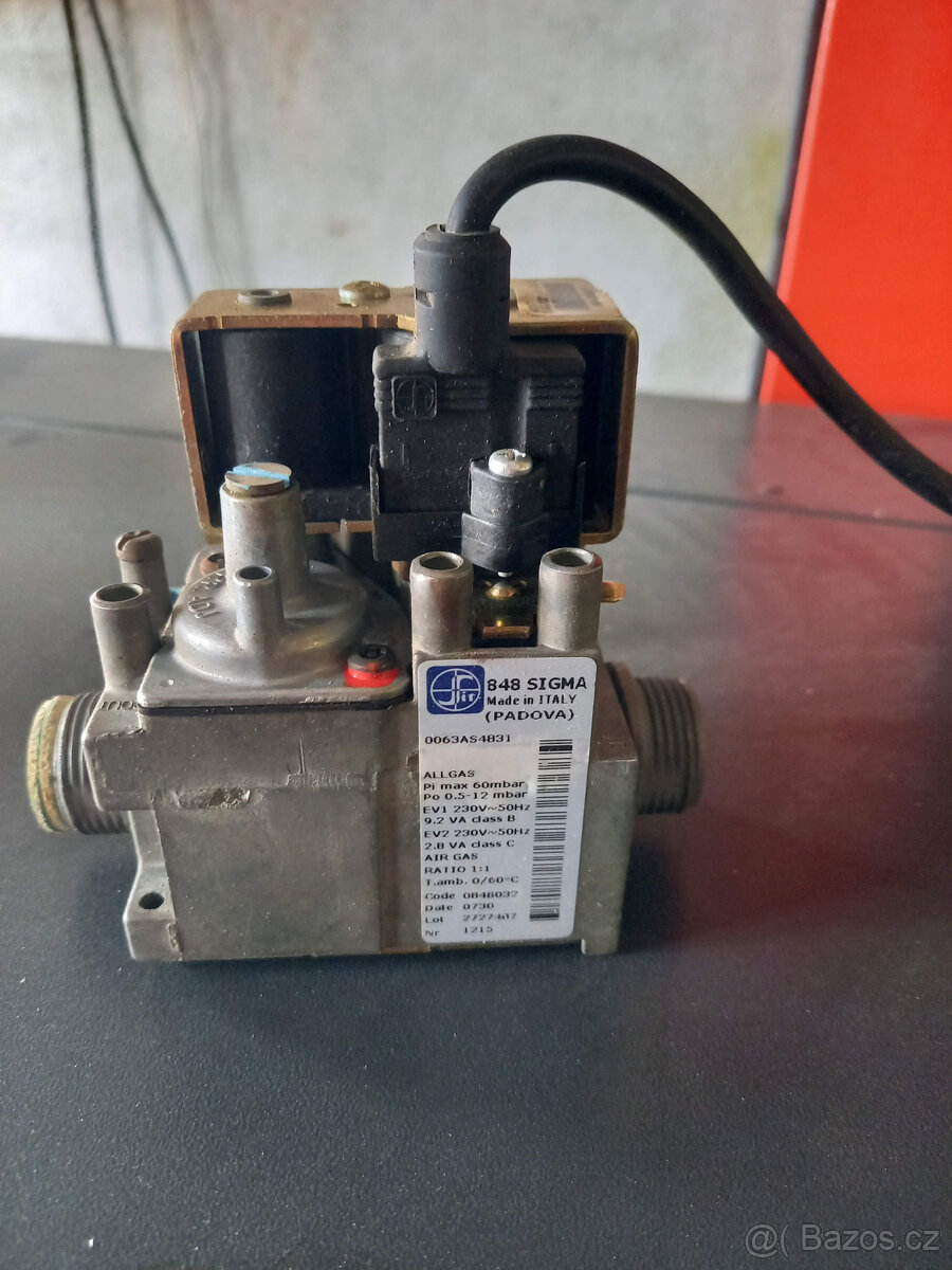 Plynový ventil SIT 848 / 0848135 s 3/4" vnějšími závity ENBR