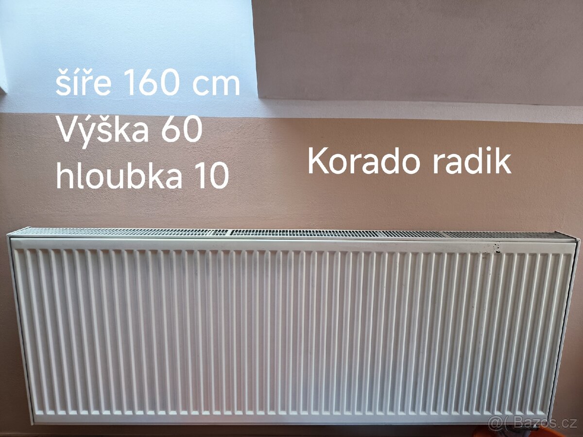 radiátor Korado radik šíře 160 cm, vk 22