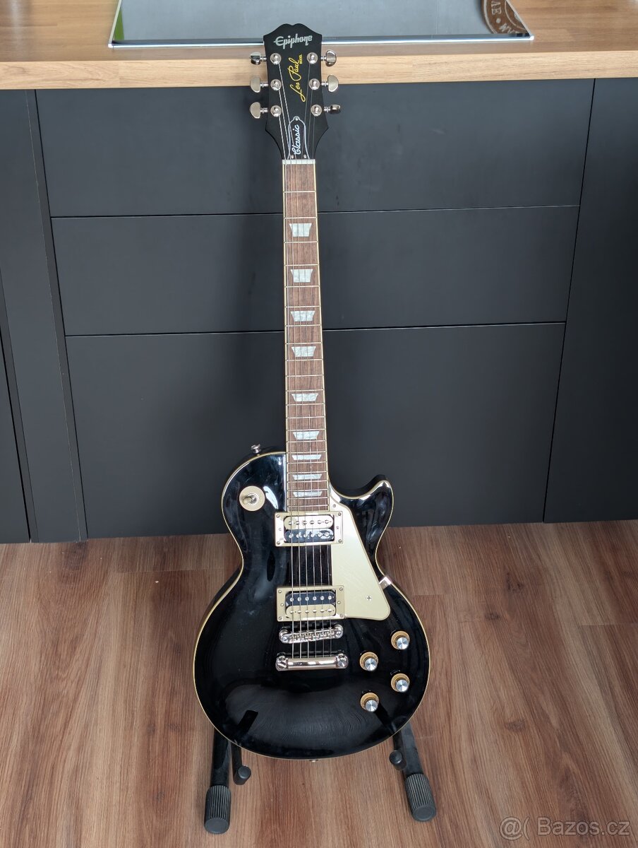 Elektrická kytara Epiphone Les Paul Classic Ebony