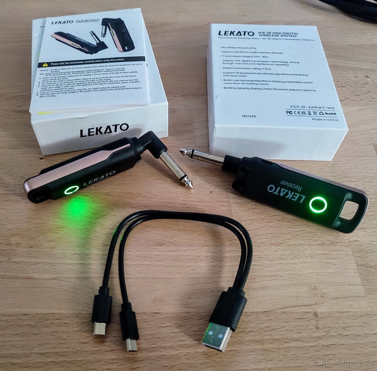 UHF Bezdráty Lekato WS-70 (2 kusy)
