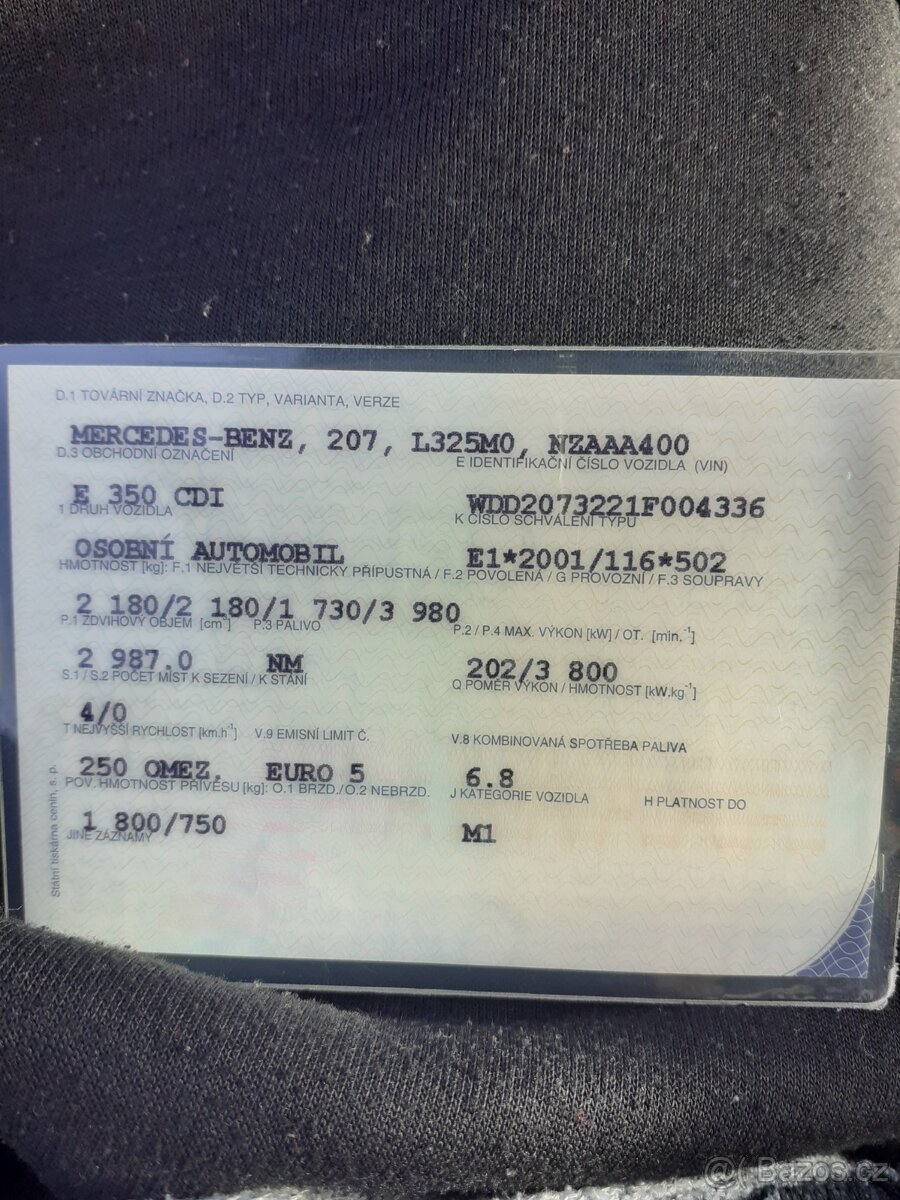 Mercedes benz e 350 dizel