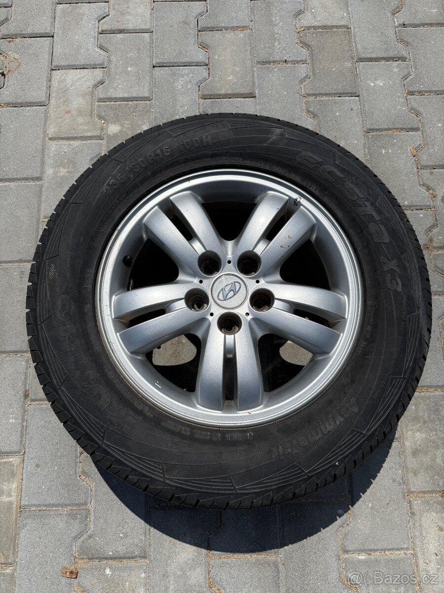 Prodám sadu kol s pneumatikami Ecsta X3 (235/60 R16) – 6 000