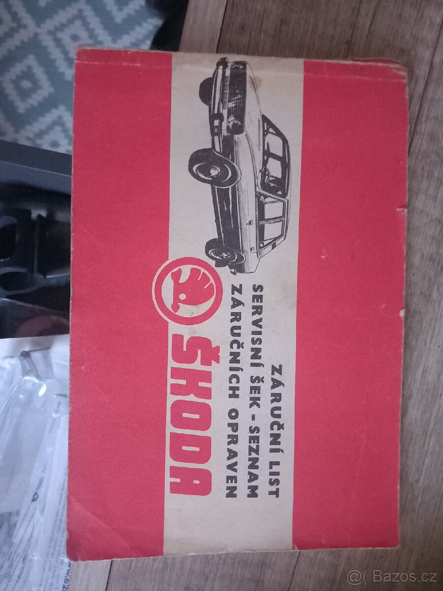 Návod k obsluze, záruční list Škoda 105,120