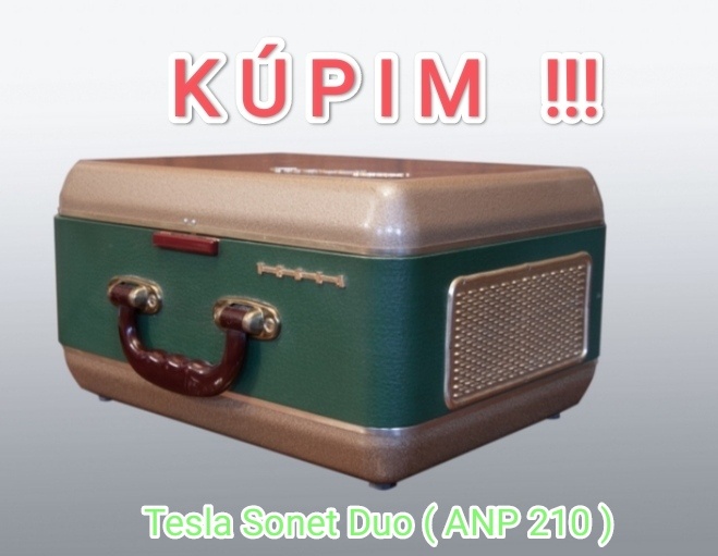 Koupím aj vadný magnetofon Tesla Sonet, Sonet Duo.
