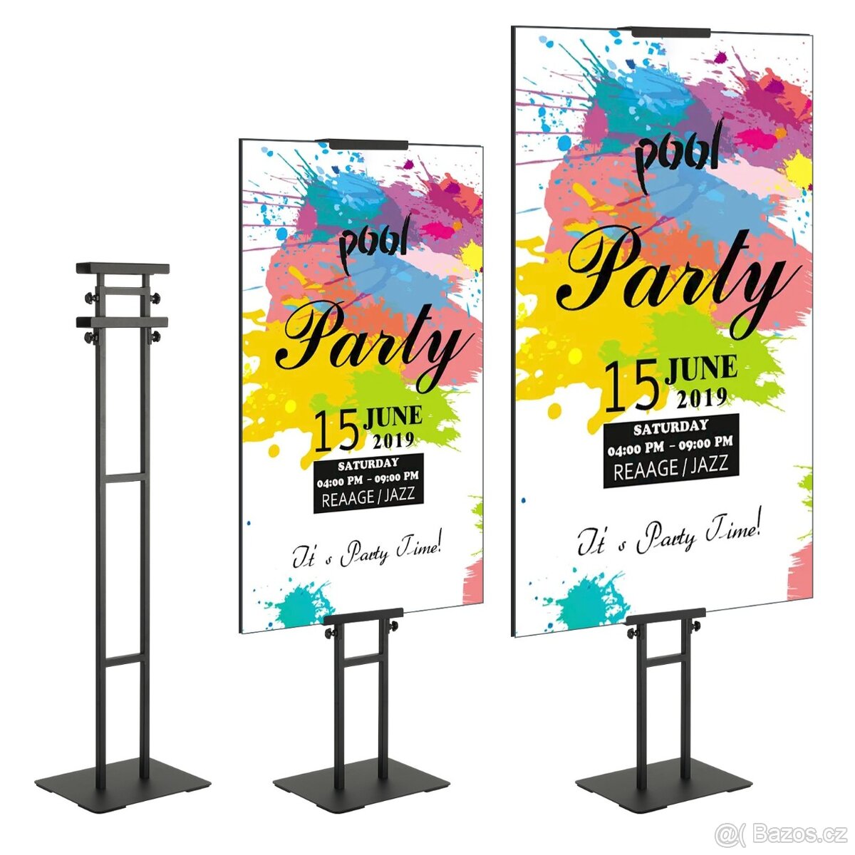 Nastavitelný stojan na plakáty (100-190,5 cm)