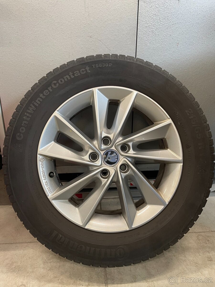 Originální kola Škoda Kodiaq 5x112R17 ZIMNÍ č.F130