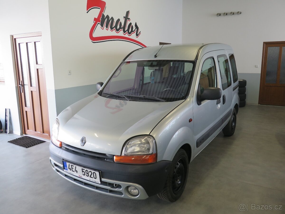 Renault Kangoo 1.6 16V 70kW, klima, tažné