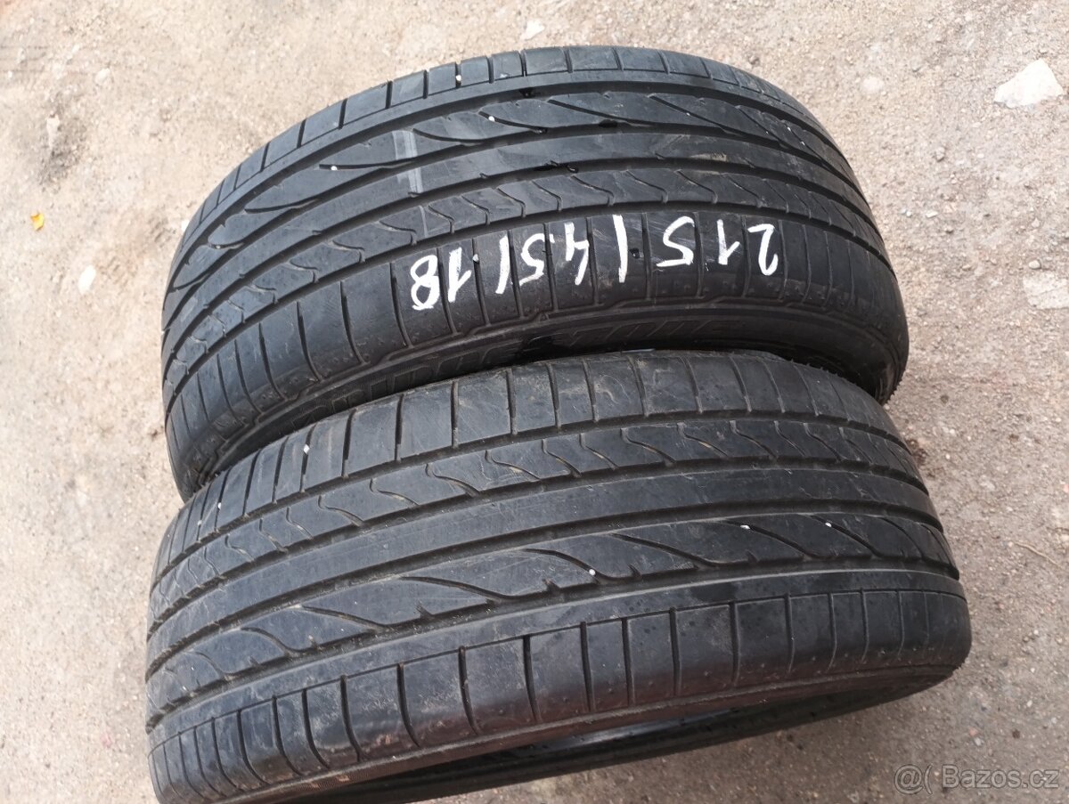 215/45-18 letní pneu Bridgestone 2x