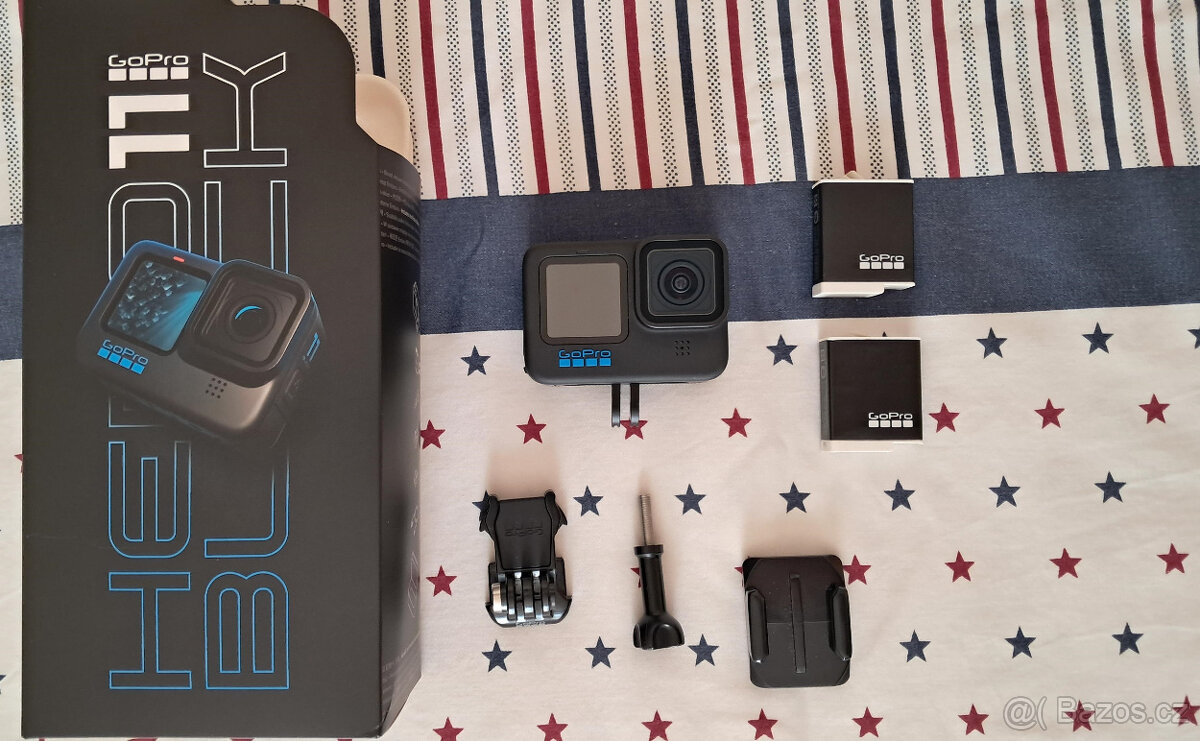 Akční kamera GoPro Hero 11 Black · 2 baterie Enduro