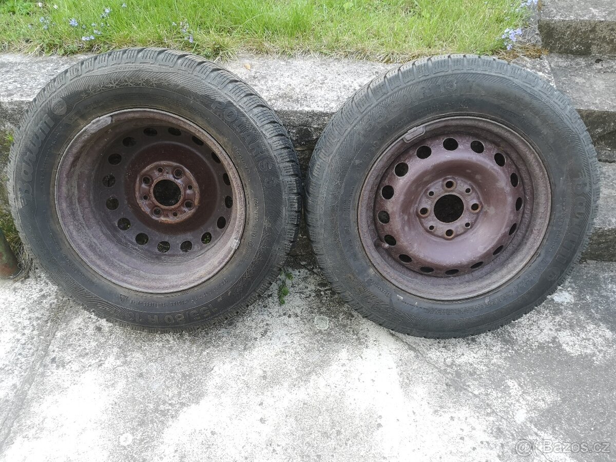 4 ks disky a zimní pneu pro Pandu