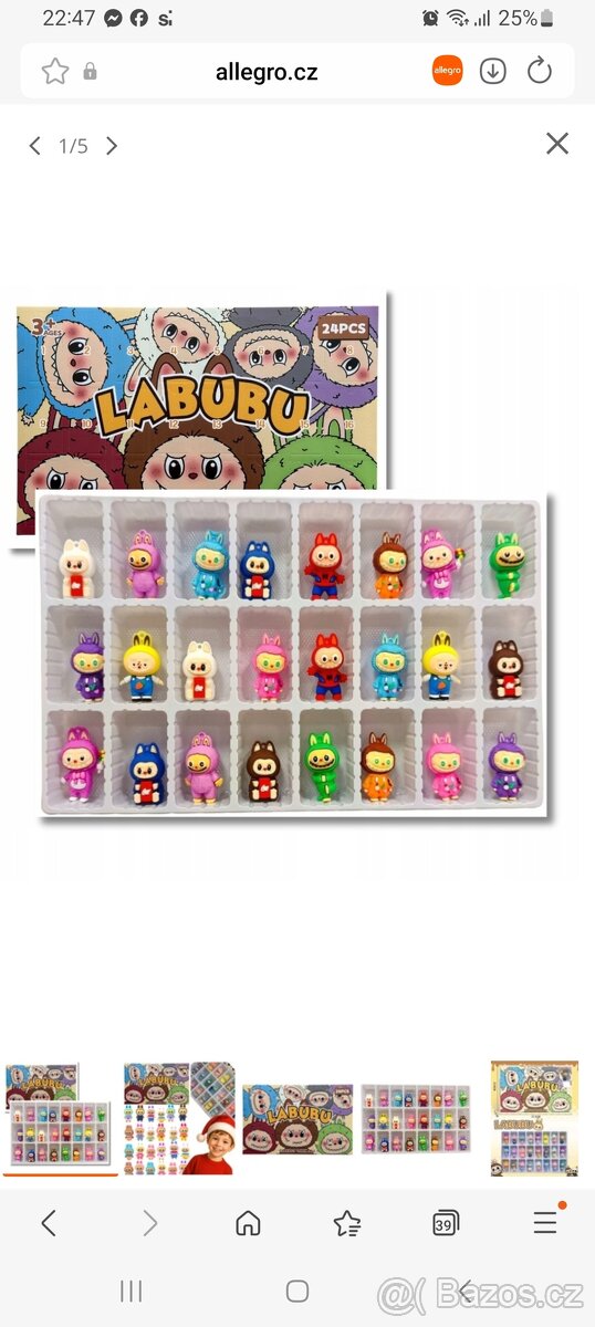 Adventní kalendář labubu