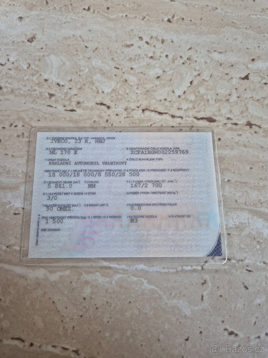 Nákladní Auto Iveco 12 tuna + Hydraulická Ruka