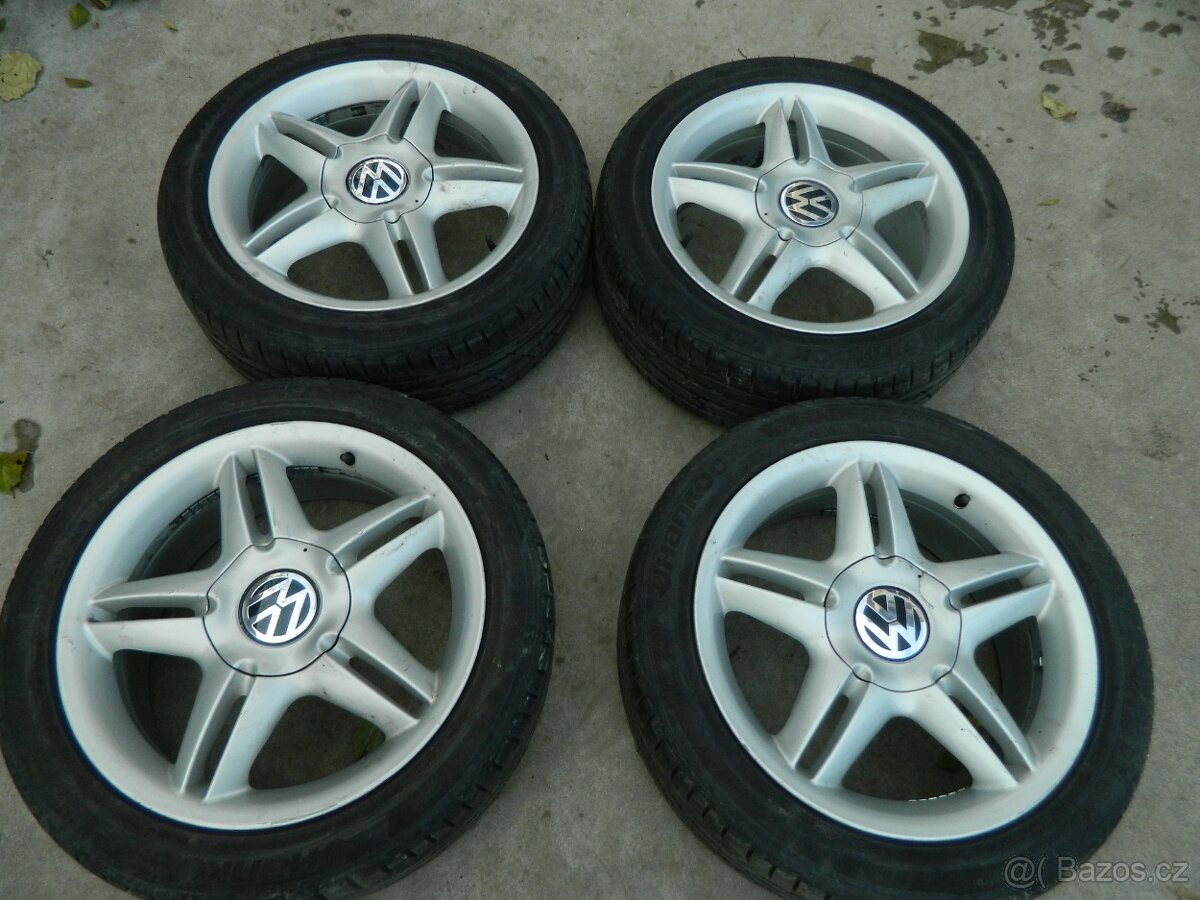 alu kola 5x100+letní pneu R17