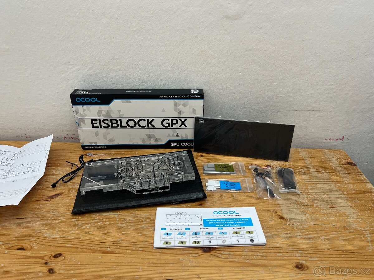 Vodní blok+backplate Alphacool Radeon RX 6800/6800XT/6900XT
