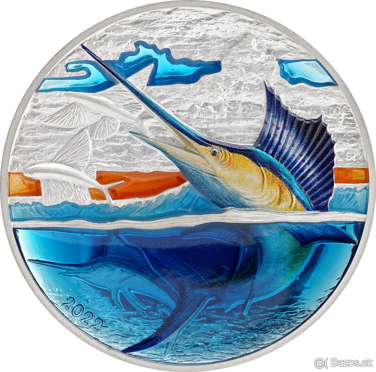 PRODÁM STŘÍBRNOU MINCI 4 Oz PŘÍBĚH ZEMĚ - EVOLUCE