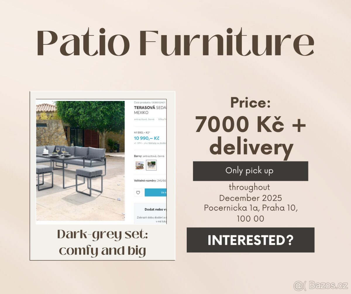 TERASOVÁ SEDACÍ SOUPRAVA MEXIKO