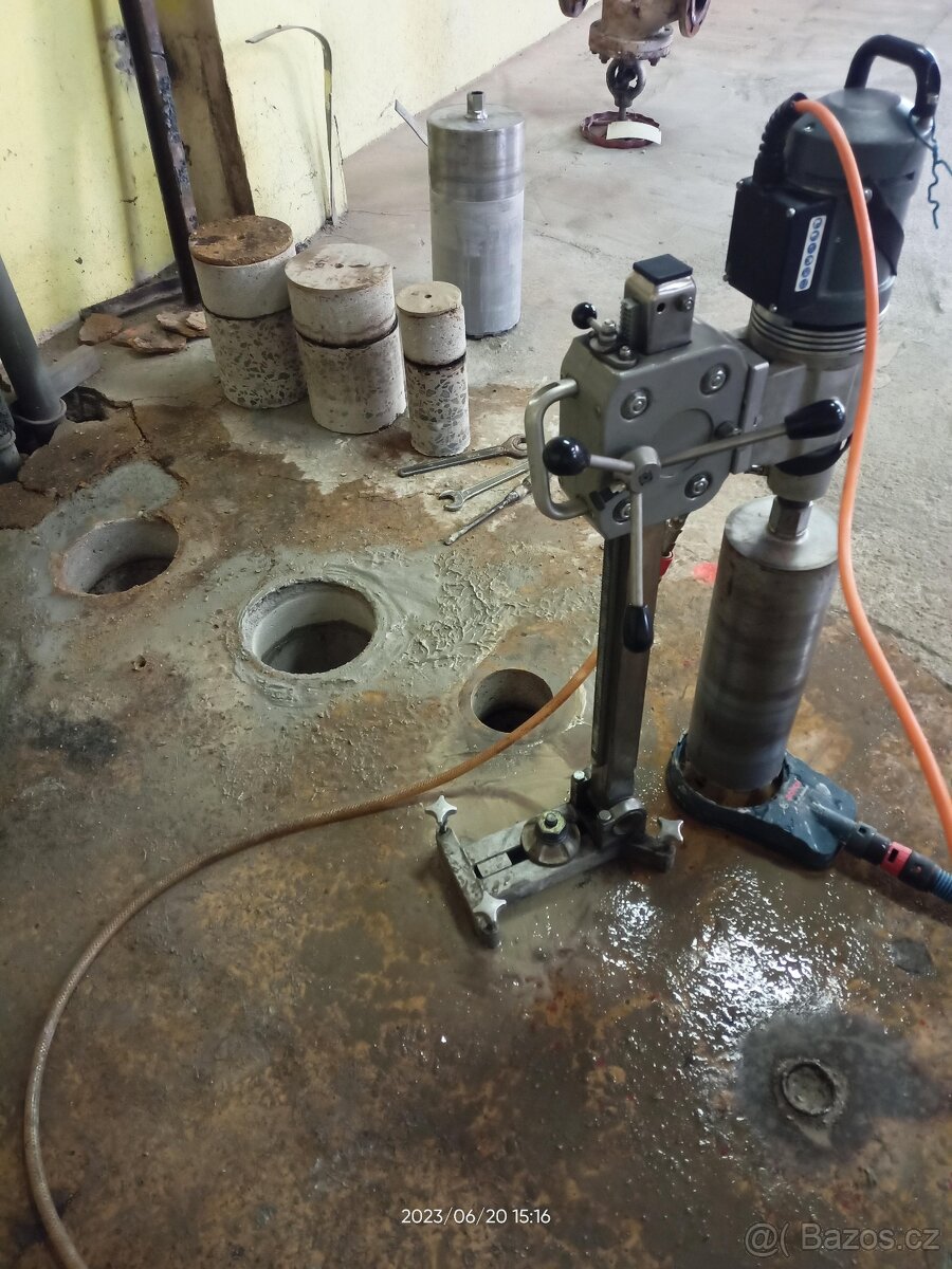 Jádrové vrtání v betonových a zděných konstrukcích