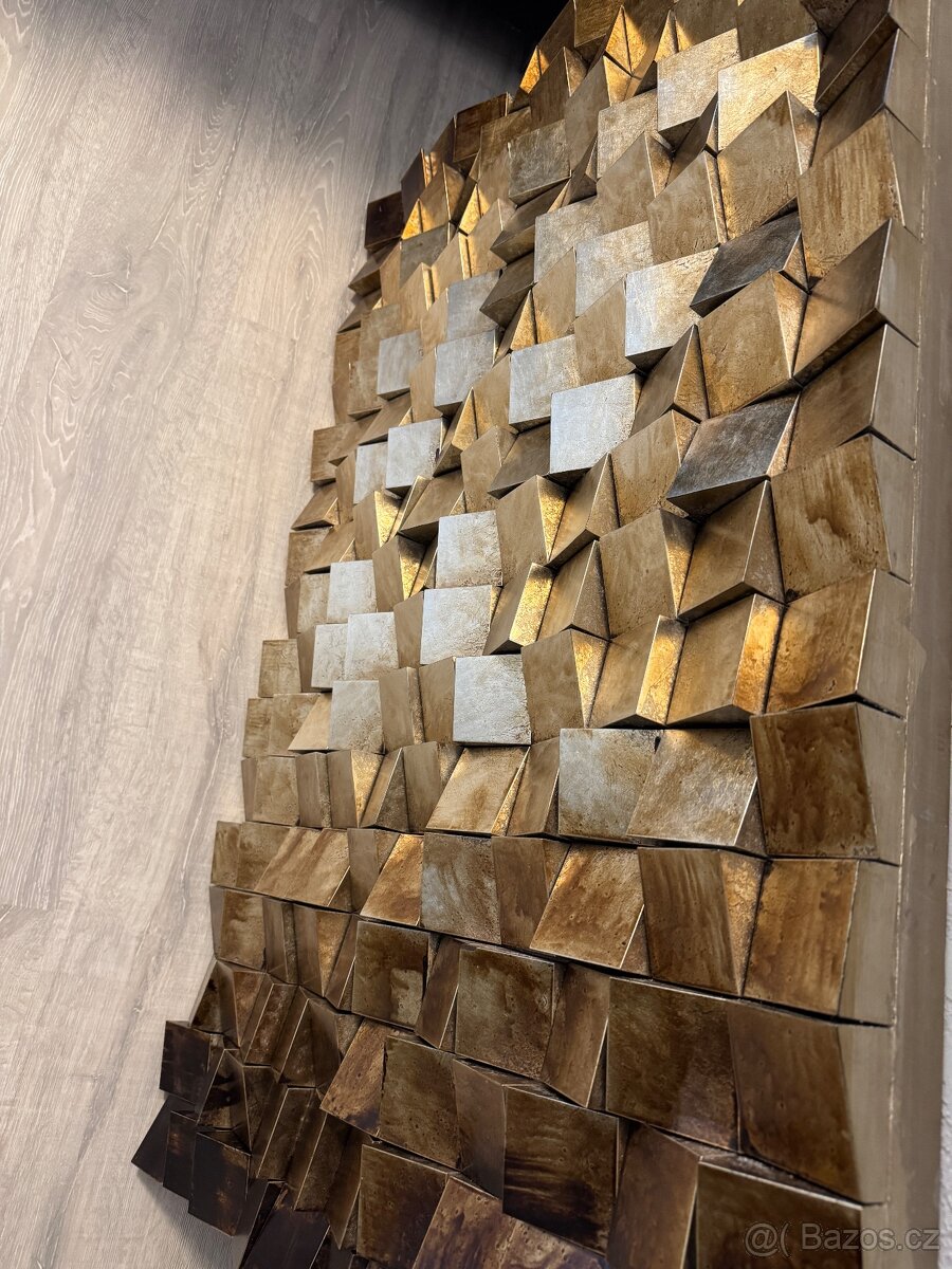 Dřevěný 3D obraz Mozaika