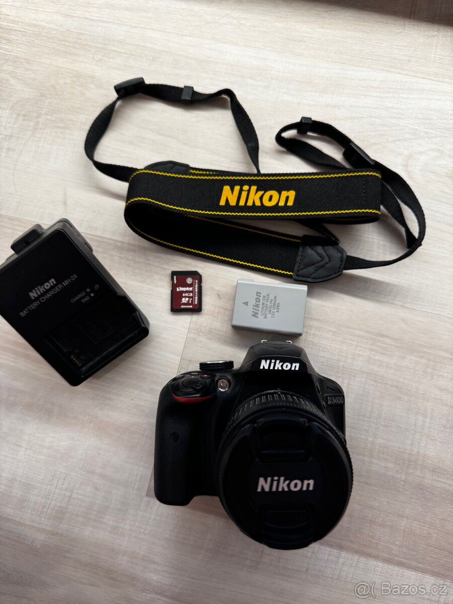 Nikon D3400 + Nikkor 18-55mm (3.5-5.6G)