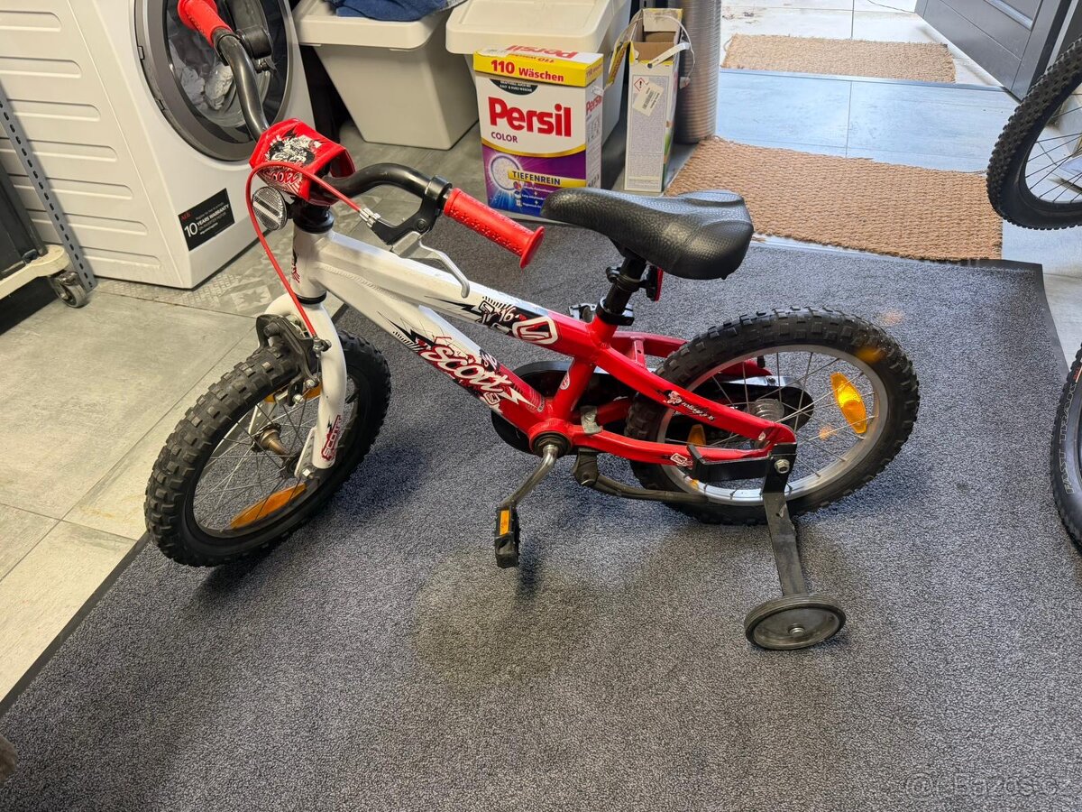 Dětské kolo 16”, s kolečky