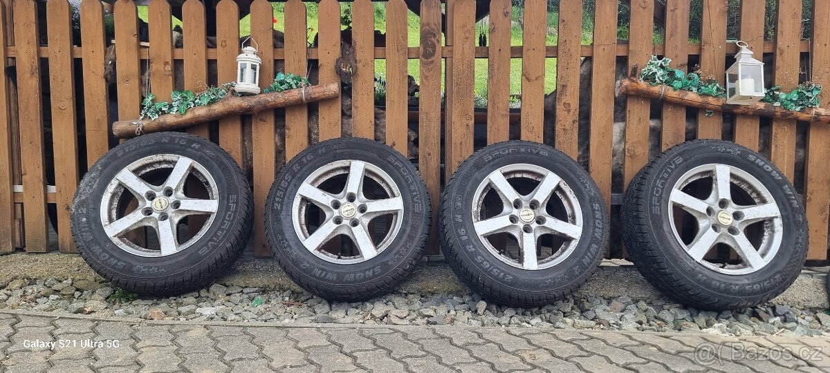 Alu kola 5x114,3 R16 zimní 215/65