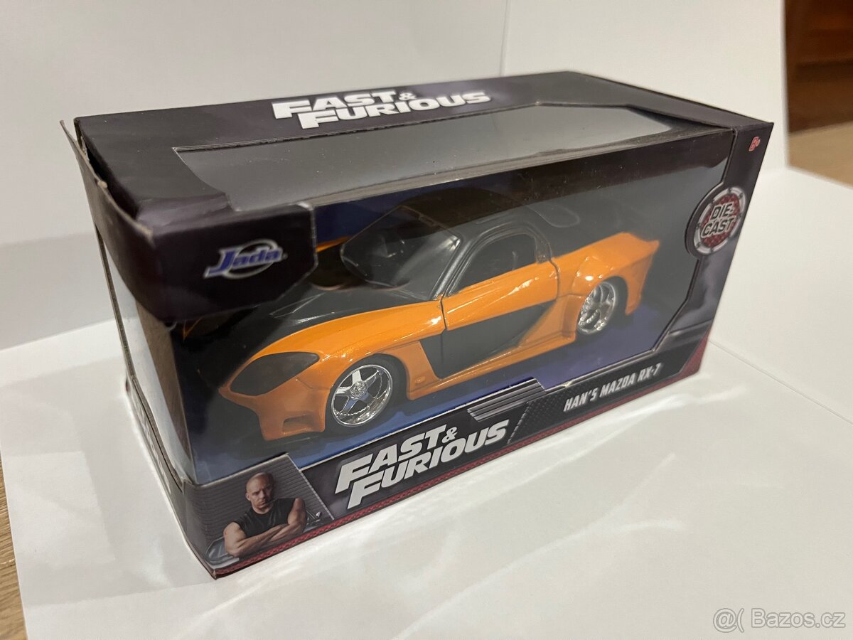 1:32 Han’s Mazda RX-7 Jada toys, ze ságy Rychle a zběsile