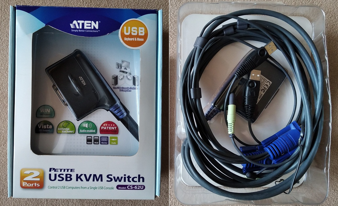 ATEN elektronický přepínač mezi počítači