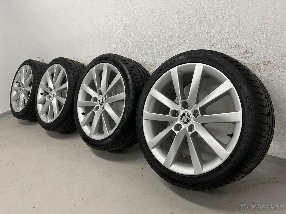 Škoda Alaris R18 Originál Alu Kola 225/40/18 letní pneu