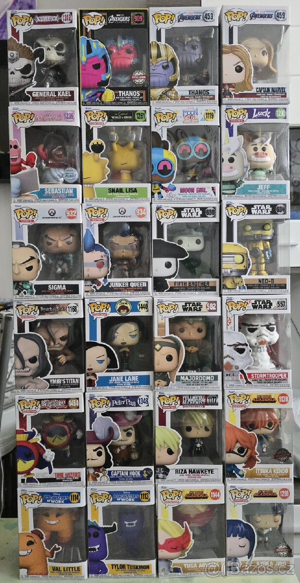Prodám figurky Funko Pop a Minix