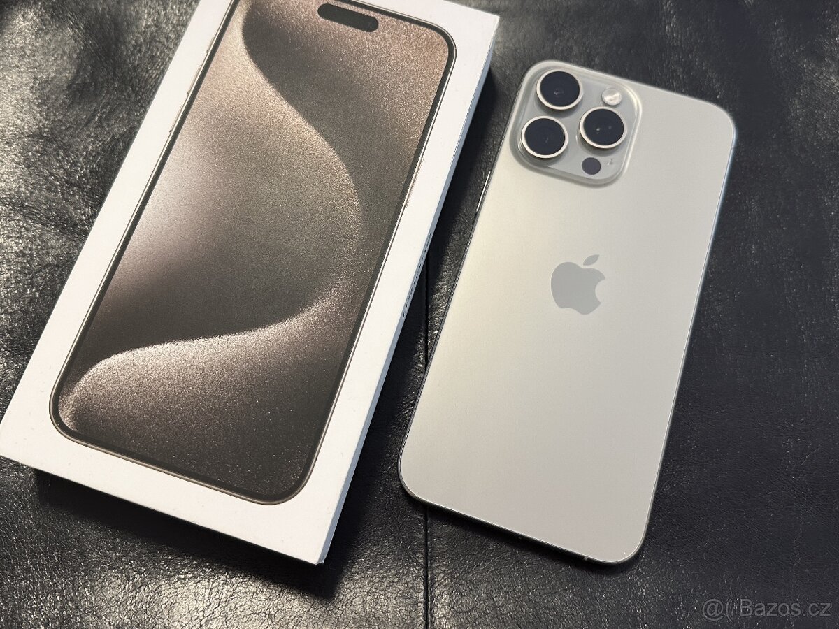 Apple iPhone 15 Pro Max 256GB Přírodní Titan - Zánovní